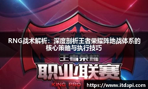 RNG战术解析：深度剖析王者荣耀阵地战体系的核心策略与执行技巧